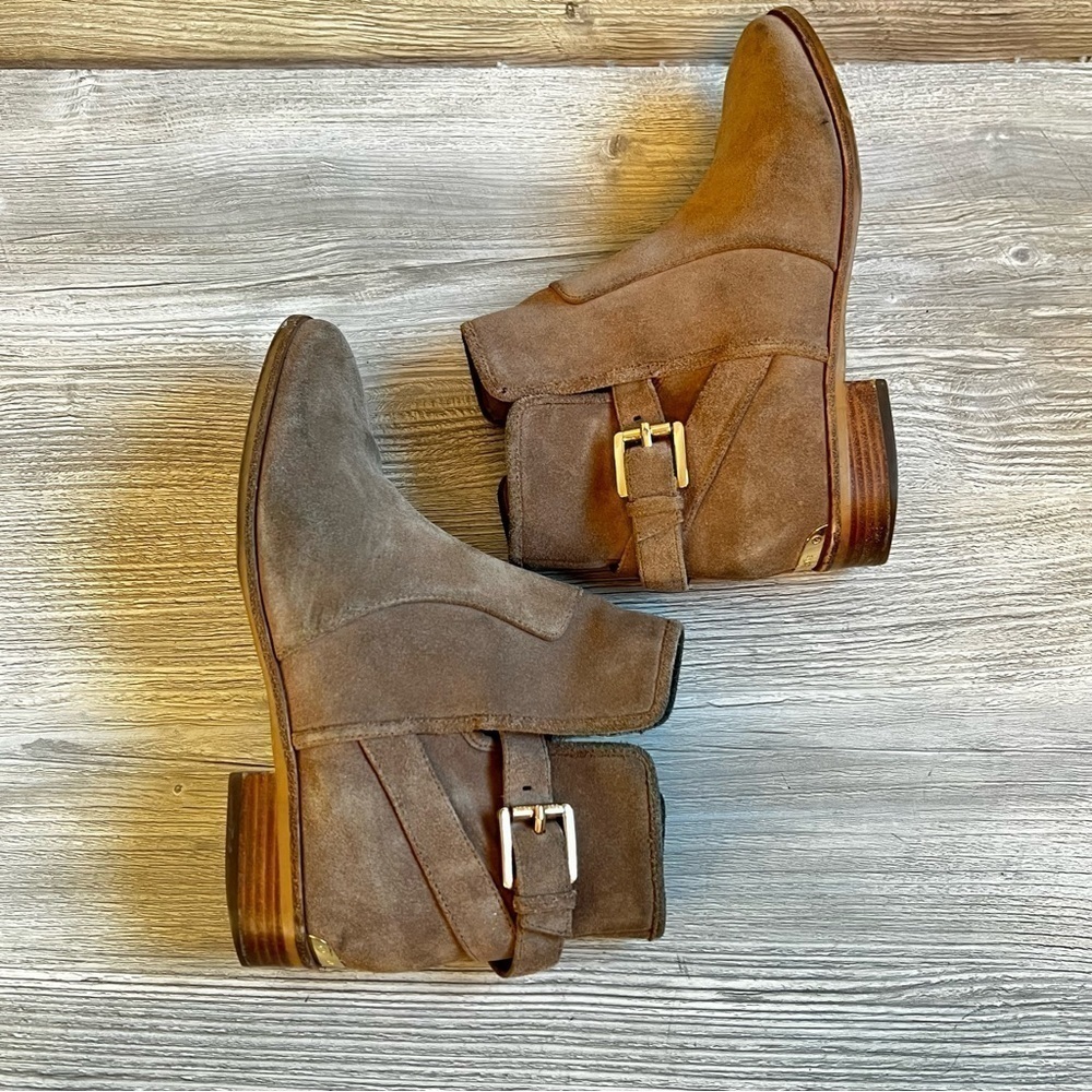 Michael Kors Salem suede buckled and elastic Bootie size 8 - Picture 7 of 12